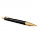 PARKER IM Premium Stylo bille, noir, recharge bleue pointe moyenne, Coffret cadeau