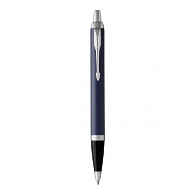 PARKER IM Stylo bille - bleu mat - recharge bleue pointe moyenne - Coffret cadeau