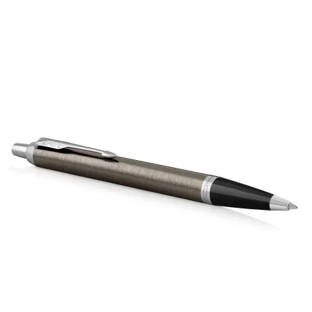 PARKER IM Stylo bille, espresso intense, recharge bleue pointe moyenne, Coffret cadeau