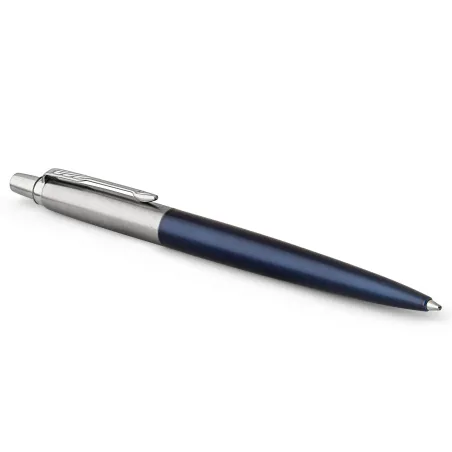 PARKER Jotter Stylo bille, bleu royal, recharge bleue pointe moyenne, Coffret cadeau