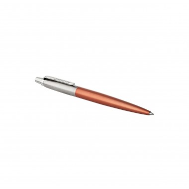 PARKER Jotter Stylo bille - orange Chelsea  - recharge bleue pointe moyenne - Coffret cadeau