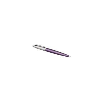 PARKER Jotter Stylo bille - Victoria violet - recharge bleue pointe moyenne - Coffret cadeau