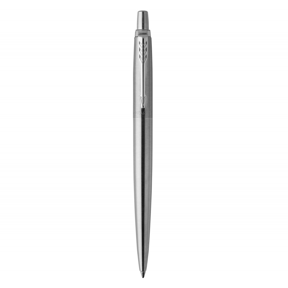 PARKER Jotter Stylo bille - acier - recharge encre gel noire - pointe moyenne (0 PARKER Jotter Stylo bille - acier - recharge encre gel noire - pointe moyenne (0