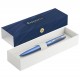 WATERMAN Graduate Allure Stylo bille, laque bleue satinée, recharge encre bleue pointe moyenne, Coffret cadeau