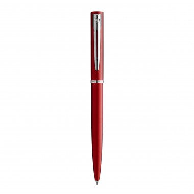 WATERMAN Graduate Allure Stylo bille -  laque rouge satinée - recharge encre bleue pointe moyenne - Coffret cadeau