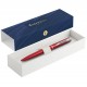 WATERMAN Graduate Allure Stylo bille,  laque rouge satinée, recharge encre bleue pointe moyenne, Coffret cadeau