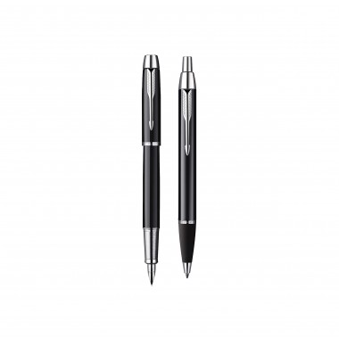 PARKER IM coffret cadeau Duo : Stylo plume et Stylo bille, laque noire