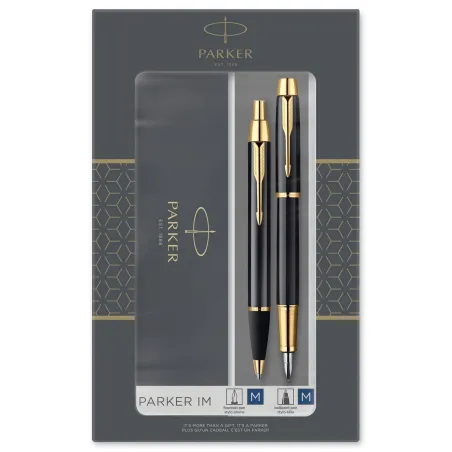 PARKER IM coffret cadeau Duo : Stylo plume noir et Stylo bille noir