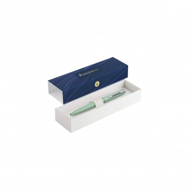 WATERMAN Allure Pastel Stylo bille, Vert pastel, recharge bleue pointe moyenne, Coffret cadeau 