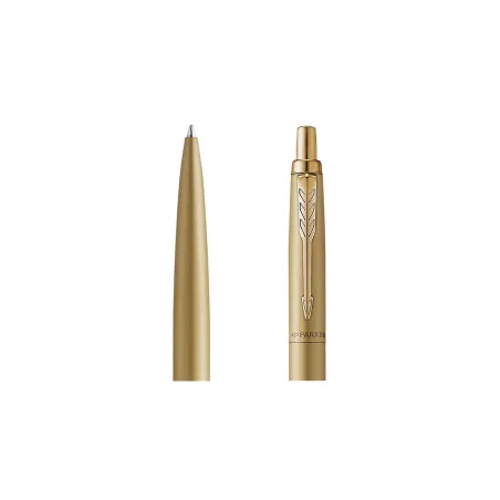 PARKER Jotter Edition spéciale XL Stylo bille, Monochrome or, recharge bleue pointe moyenne, Coffret cadeau