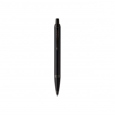 PARKER IM Monochrome Stylo bille - Noir Mat - recharge bleue pointe moyenne - Coffret cadeau