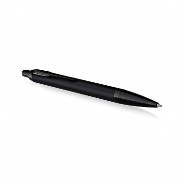 PARKER IM Monochrome Stylo bille, Noir Mat, recharge bleue pointe moyenne, Coffret cadeau