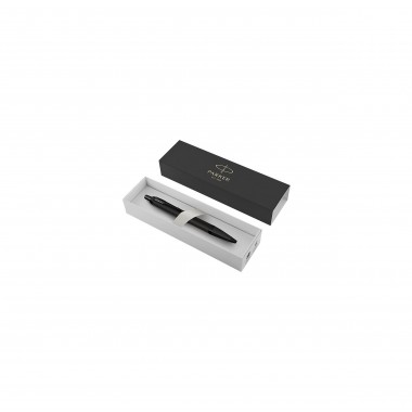 PARKER IM Monochrome Stylo bille - Noir Mat - recharge bleue pointe moyenne - Coffret cadeau