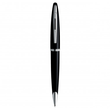 WATERMAN Carène Stylo bille - Noir brillant - recharge bleue pointe moyenne - Coffret cadeau