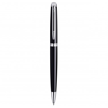 WATERMAN Hemisphere Stylo bille - noir brillant - recharge bleue pointe moyenne - Coffret cadeau