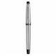 WATERMAN  Expert Stylo bille,  Acier Inoxydable, recharge bleue pointe moyenne, Coffret cadeau