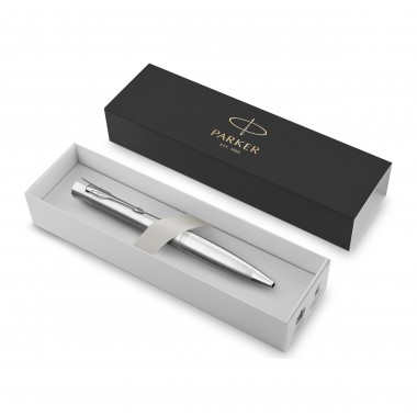 PARKER Urban Stylo Bille, Métro Métallique, recharge bleue pointe moyenne, Coffret cadeau