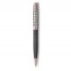 PARKER Sonnet Premium Stylo bille - métal et laque Grise or rose - Recharge noire pointe moyenne - Coffret cadeau