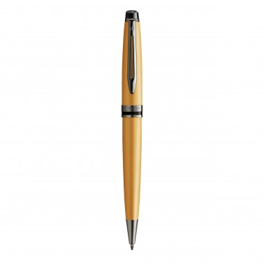 WATERMAN Expert Stylo bille - Or Métallisé - recharge bleue pointe moyenne - Coffret cadeau