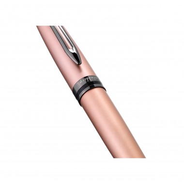 WATERMAN Expert Stylo bille - Or rose Métallisé - recharge bleue pointe moyenne - Coffret cadeau