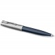 PARKER 51 Stylo Bille, Résine Bleu nuit et  Capuchon inox poli, Recharge noire pointe moyenne, Coffret cadeau