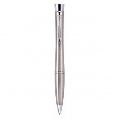 PARKER Urban Stylo Bille - Gris métallique - recharge bleue pointe moyenne