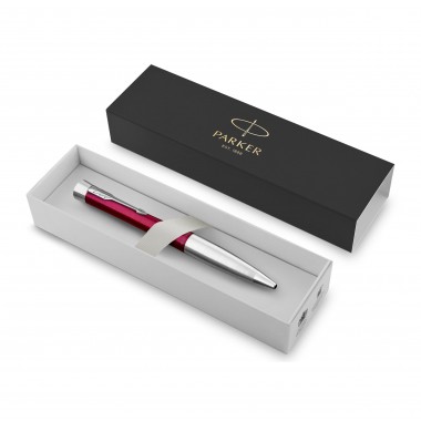 PARKER Urban Stylo Bille - Magenta Vibrant - recharge bleue pointe moyenne - Coffret cadeau