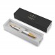 PARKER IM PREMIUM Stylo bille, Perle, recharge bleue pointe moyenne, Coffret cadeau