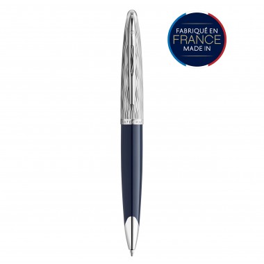 WATERMAN Carène L'Essence du bleu Stylo bille - Bleu - recharge bleue pointe moyenne - Coffret cadeau