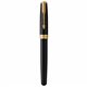 PARKER Sonnet Stylo roller, Noir, Recharge noire pointe fine, Coffret cadeau