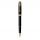 PARKER Sonnet Stylo roller noir mat - Recharge noire pointe fine - Coffret cadeau