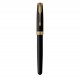 PARKER Sonnet Stylo roller noir mat, Recharge noire pointe fine, Coffret cadeau