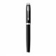 PARKER IM Stylo roller, laque noire, Recharge noire pointe fine, Coffret cadeau