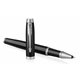 PARKER IM Stylo roller, laque noire, Recharge noire pointe fine, Coffret cadeau