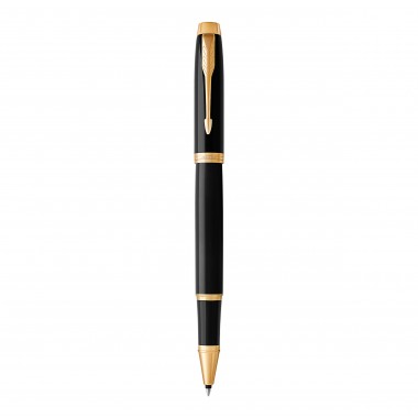 PARKER IM Stylo roller - Noir - Recharge noire pointe fine - Coffret cadeau