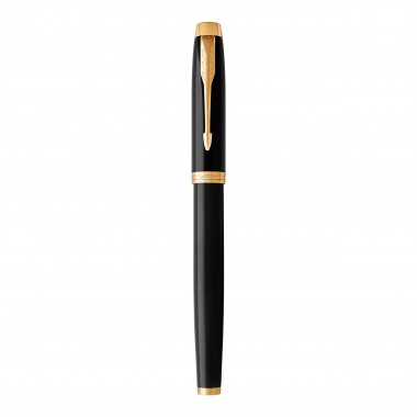 PARKER IM Stylo roller - Noir - Recharge noire pointe fine - Coffret cadeau