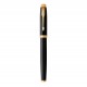 PARKER IM Stylo roller, Noir, Recharge noire pointe fine, Coffret cadeau