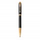 PARKER IM Premium Stylo roller - Noir - Recharge noire pointe fine - Coffret cadeau