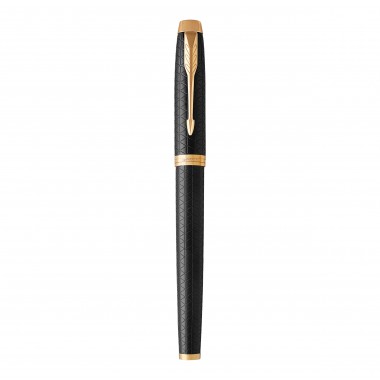 PARKER IM Premium Stylo roller, Noir, Recharge noire pointe fine, Coffret cadeau