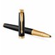 PARKER IM Premium Stylo roller, Noir, Recharge noire pointe fine, Coffret cadeau