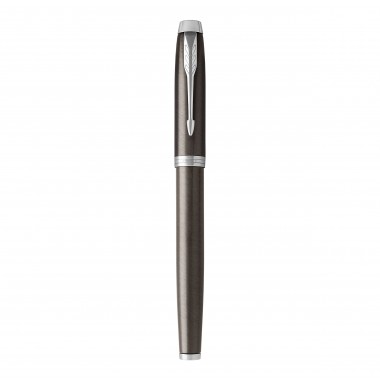 PARKER IM Stylo roller, espresso intense, Recharge noire pointe fine, Coffret cadeau