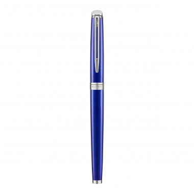 WATERMAN Hemisphere Stylo roller, bleu brillant, recharge noire pointe fine, Coffret cadeau