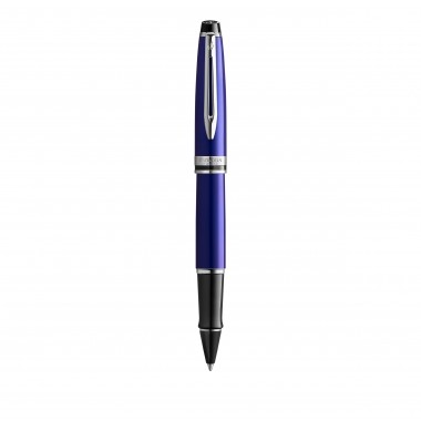 WATERMAN Expert Stylo roller - bleu - recharge noire pointe fine - Coffret cadeau