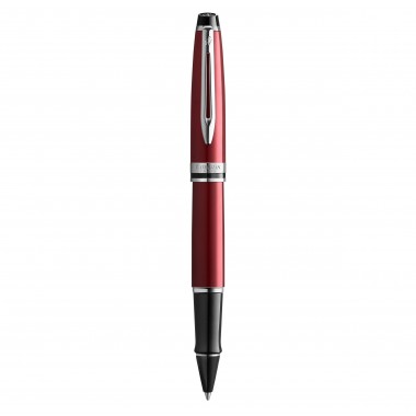 WATERMAN Expert Stylo roller - rouge foncé - recharge noire pointe fine - Coffret cadeau