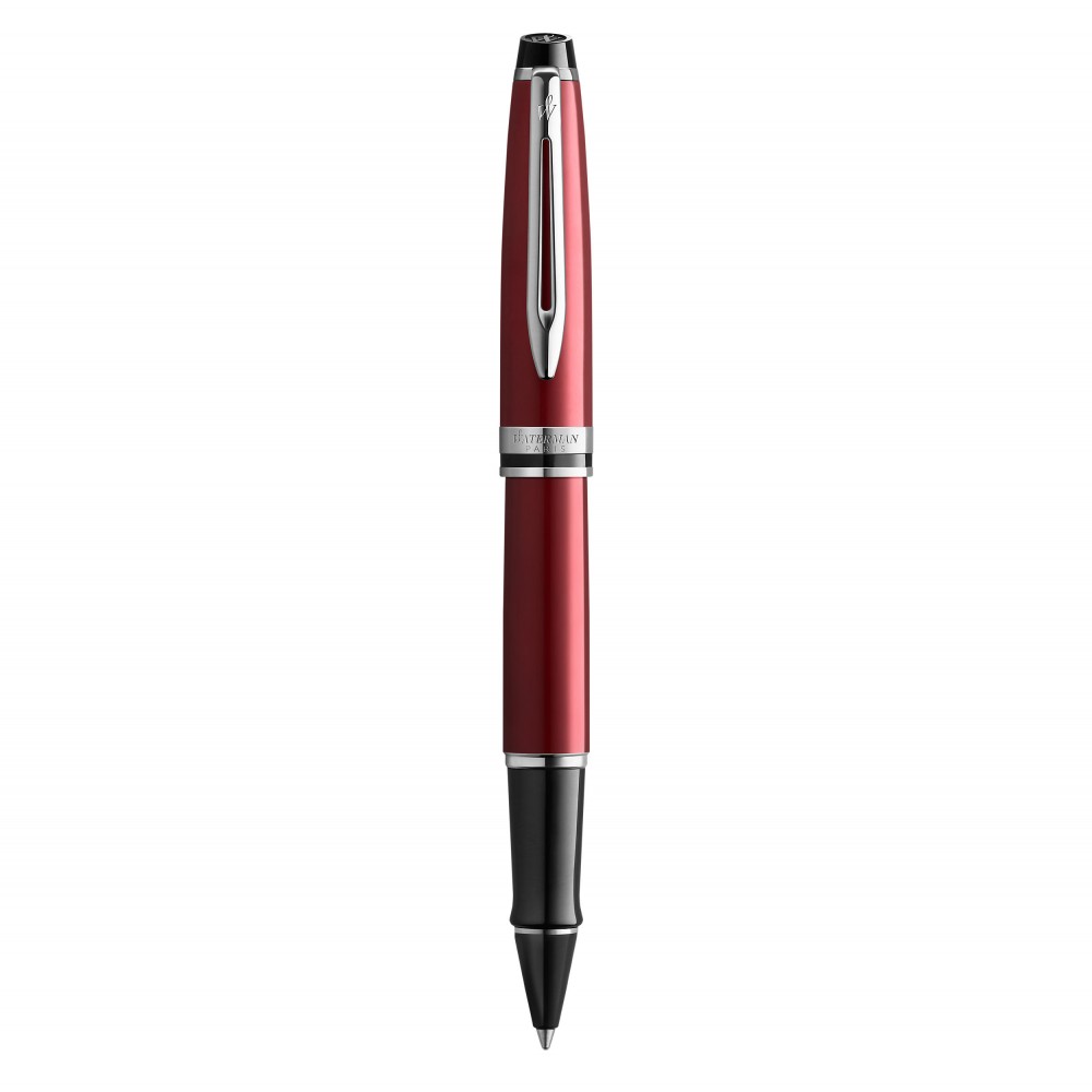 WATERMAN Expert Stylo roller - rouge foncé - recharge noire pointe fine - Coffret cadeau WATERMAN Expert Stylo roller - rouge foncé - recharge noire pointe fine - Coffret cadeau