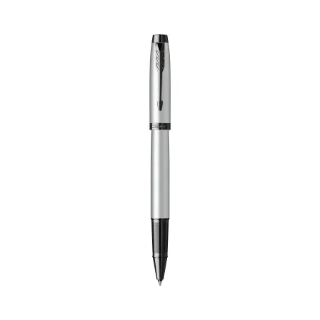 PARKER IM Monochrome Stylo roller - Gris mat -  Recharge noire pointe fine - Coffret cadeau