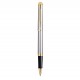 WATERMAN Hemisphere Stylo roller - acier inoxydable - recharge noire pointe fine - Coffret cadeau