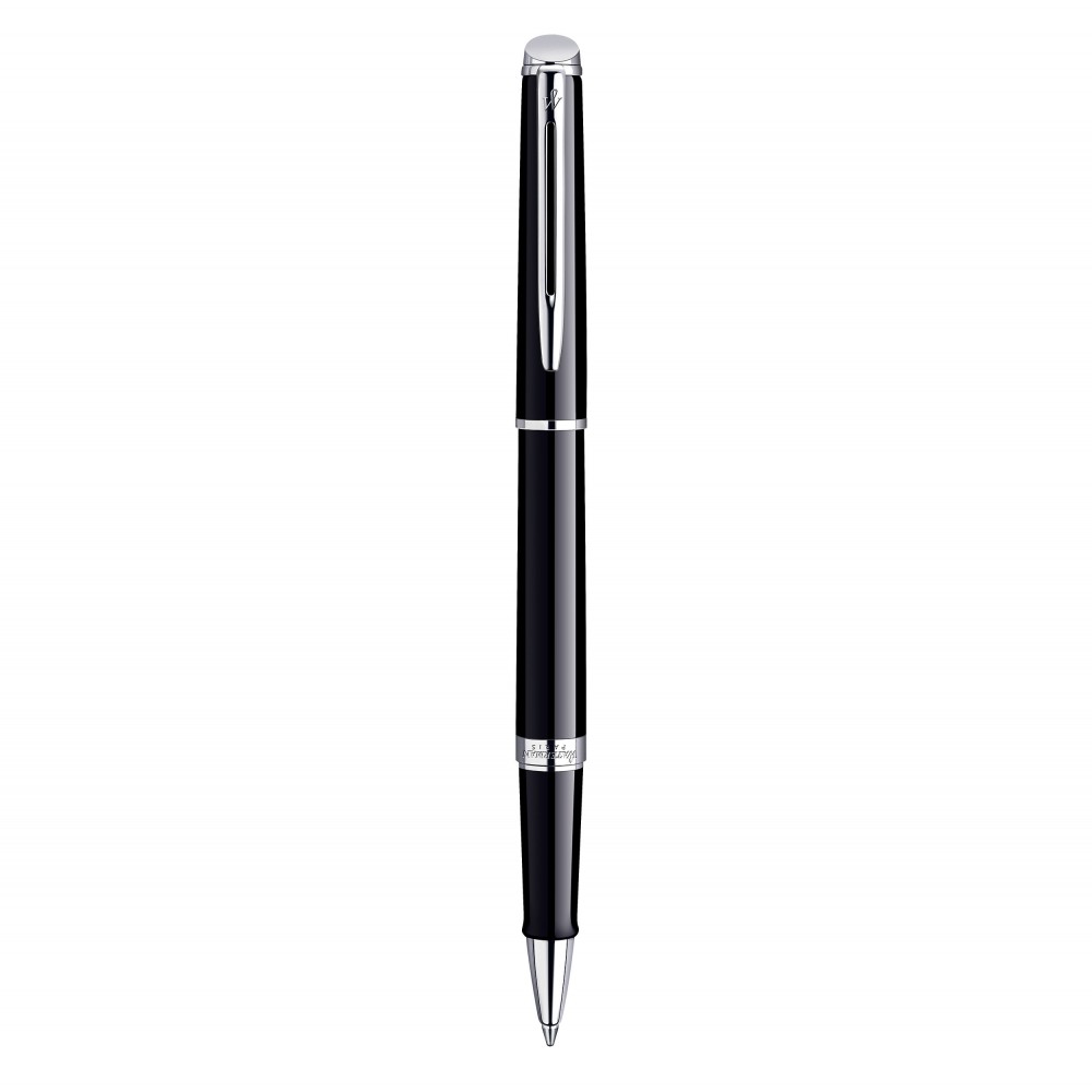 WATERMAN Hemisphere Stylo roller, noir brillant, recharge noire pointe fine,  Coffret cadeau