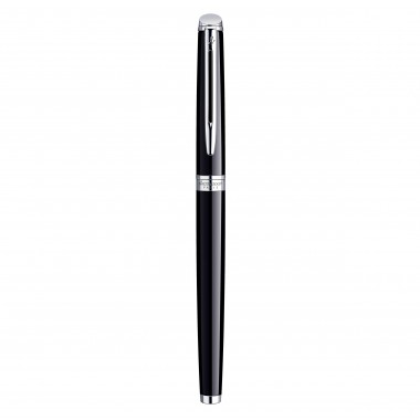 WATERMAN Hemisphere Stylo roller, noir brillant, recharge noire pointe fine, Coffret cadeau