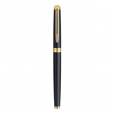 WATERMAN Hemisphere Stylo roller, noir mat, recharge noire pointe fine, Coffret cadeau